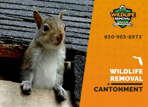 Cantonment Wildlife Removal professional removing pest animal
